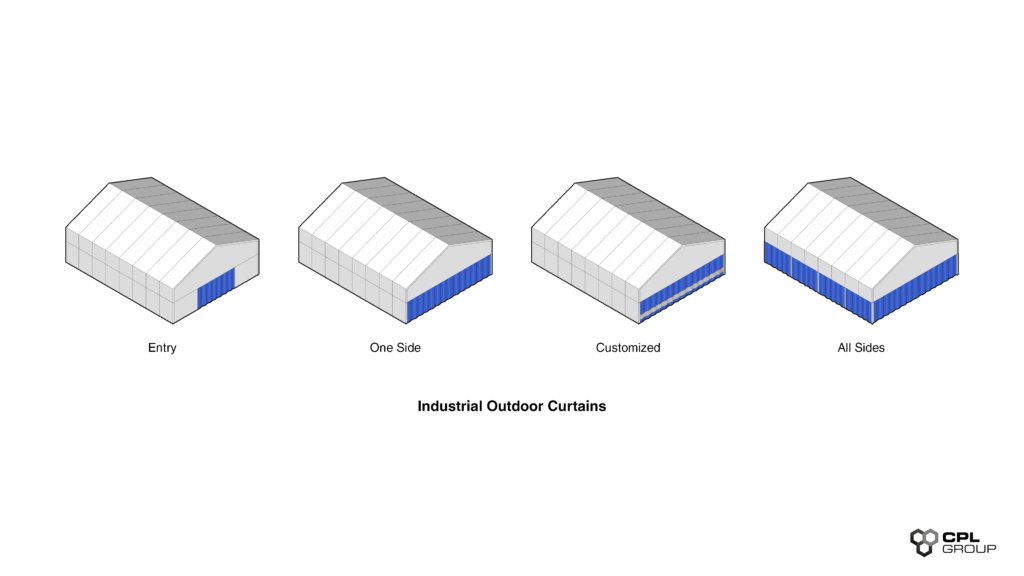 Industrial Outdoor Curtains Efficiency | Tailoring for Various Industrial Demands | CPL Group