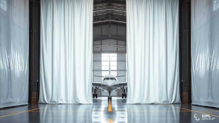 Hangar Paint Curtains