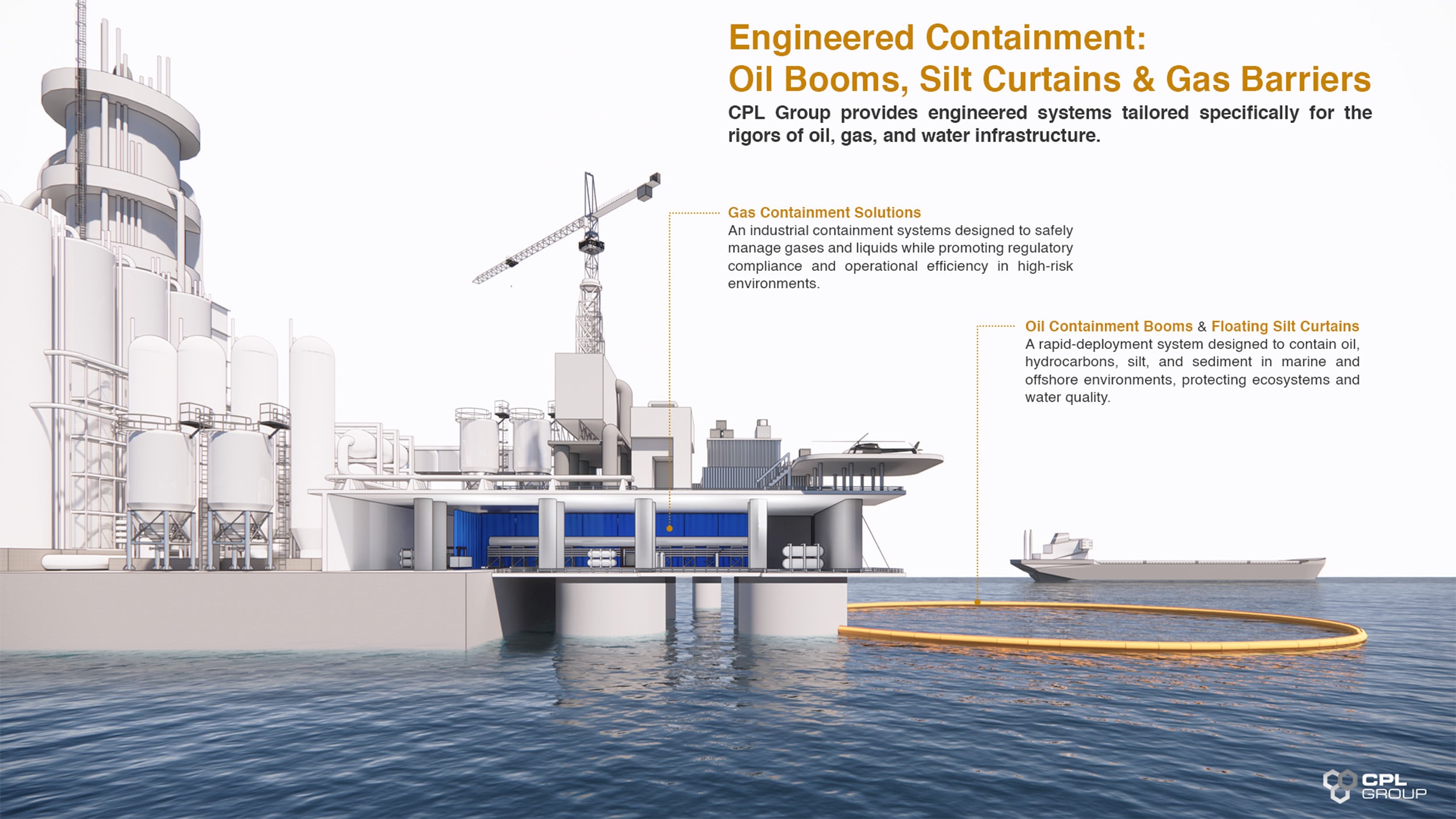 Oil Spill Containment Systems | Key Containment Challenges and Engineered Solutions for Oil Spill Containment Systems | CPL Group 