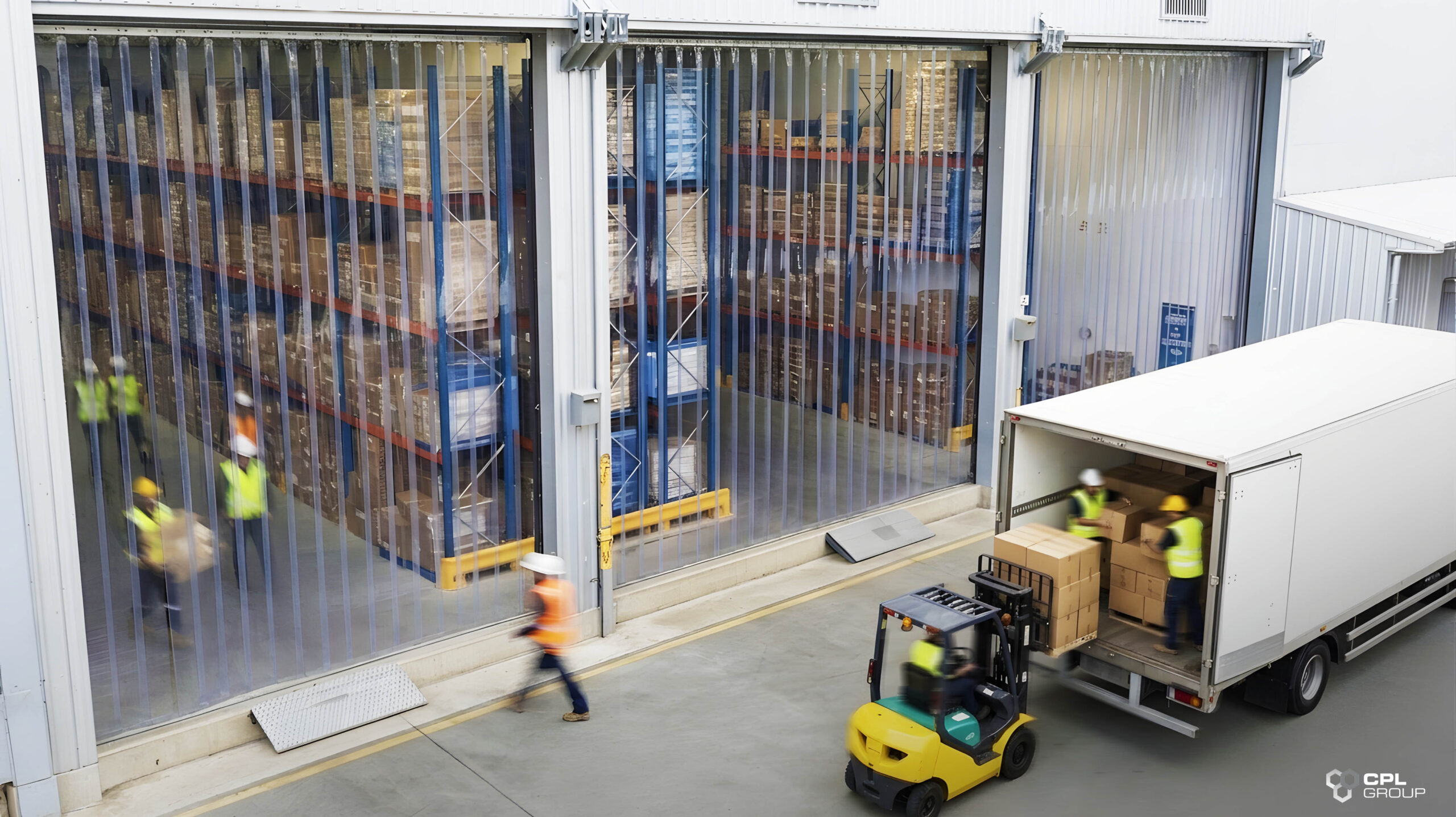 Warehouse Environmental Separation | The Role of PVC Strip Curtains in Warehouses | CPL Group
